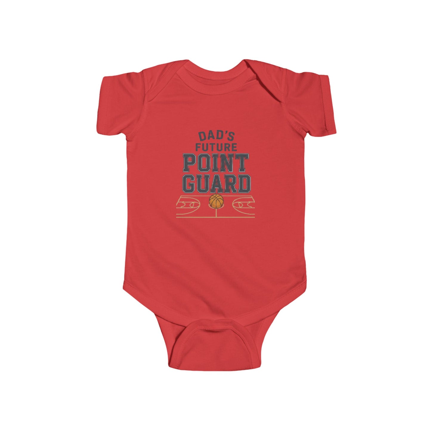 Infant Bodysuit – "Dad's Future Point Guard" Basketball Baby Onesie