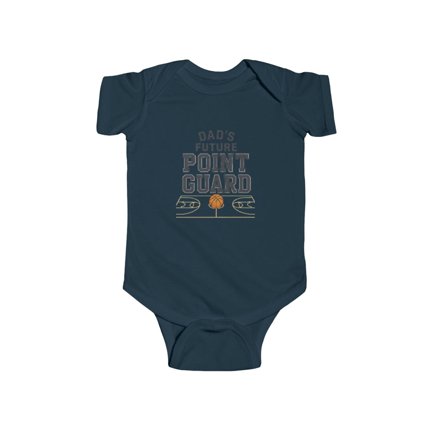 Infant Bodysuit – "Dad's Future Point Guard" Basketball Baby Onesie