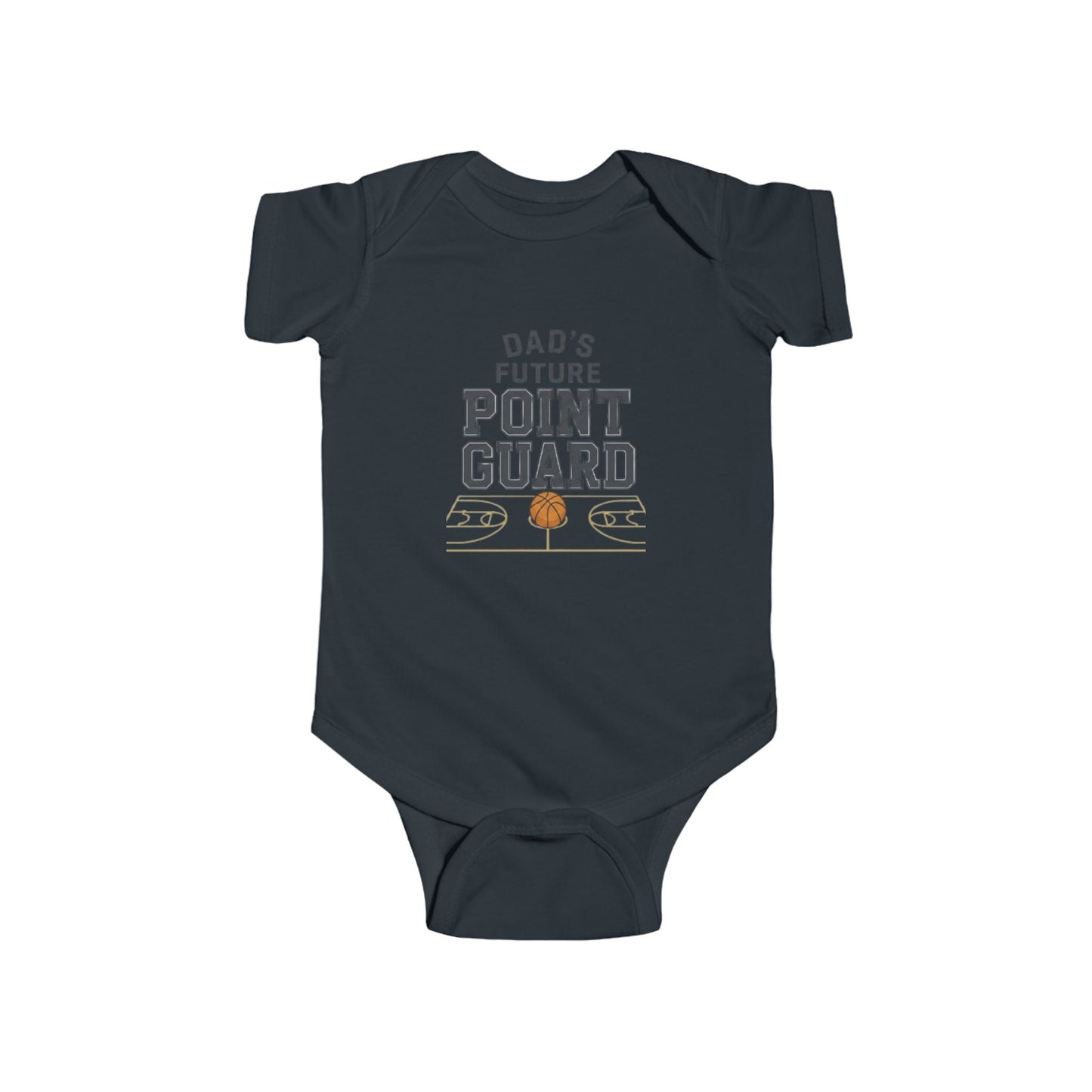 Infant Bodysuit – "Dad's Future Point Guard" Basketball Baby Onesie