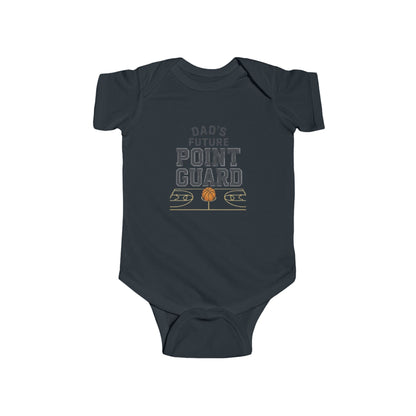 Infant Bodysuit – "Dad's Future Point Guard" Basketball Baby Onesie