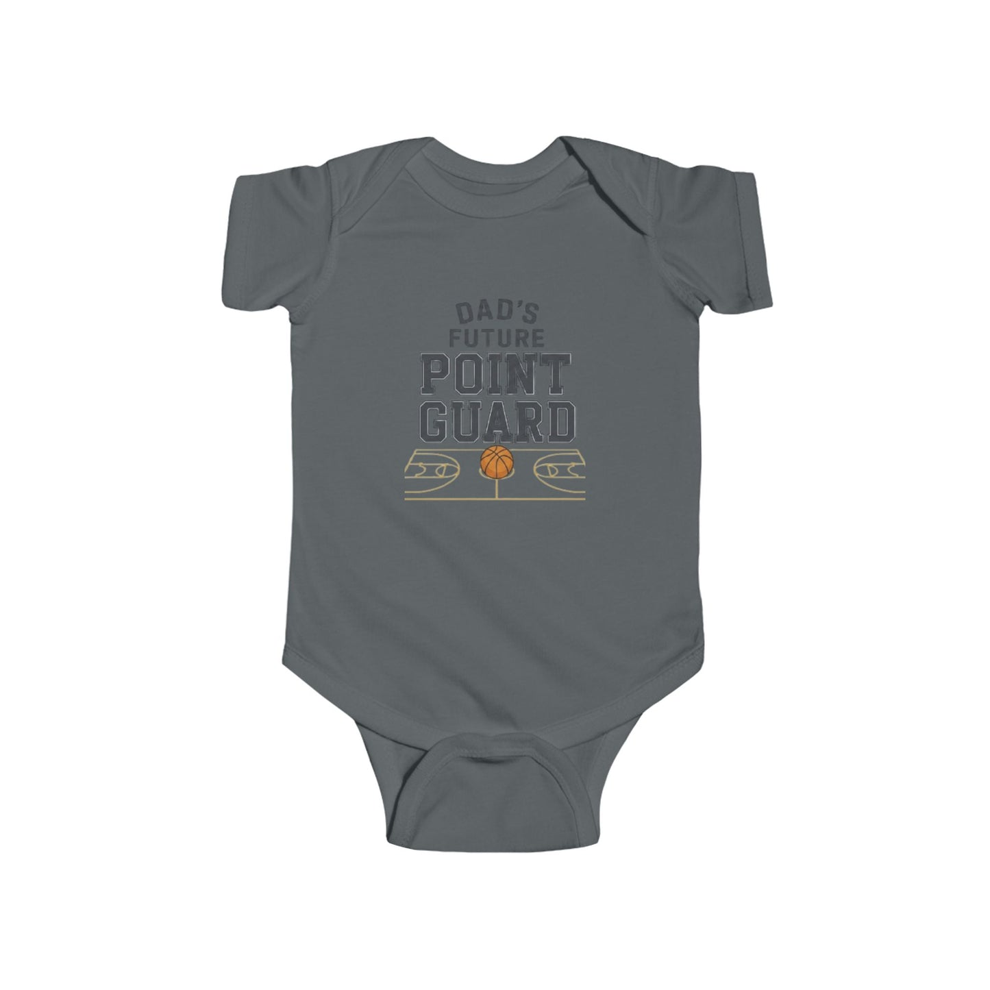 Infant Bodysuit – "Dad's Future Point Guard" Basketball Baby Onesie