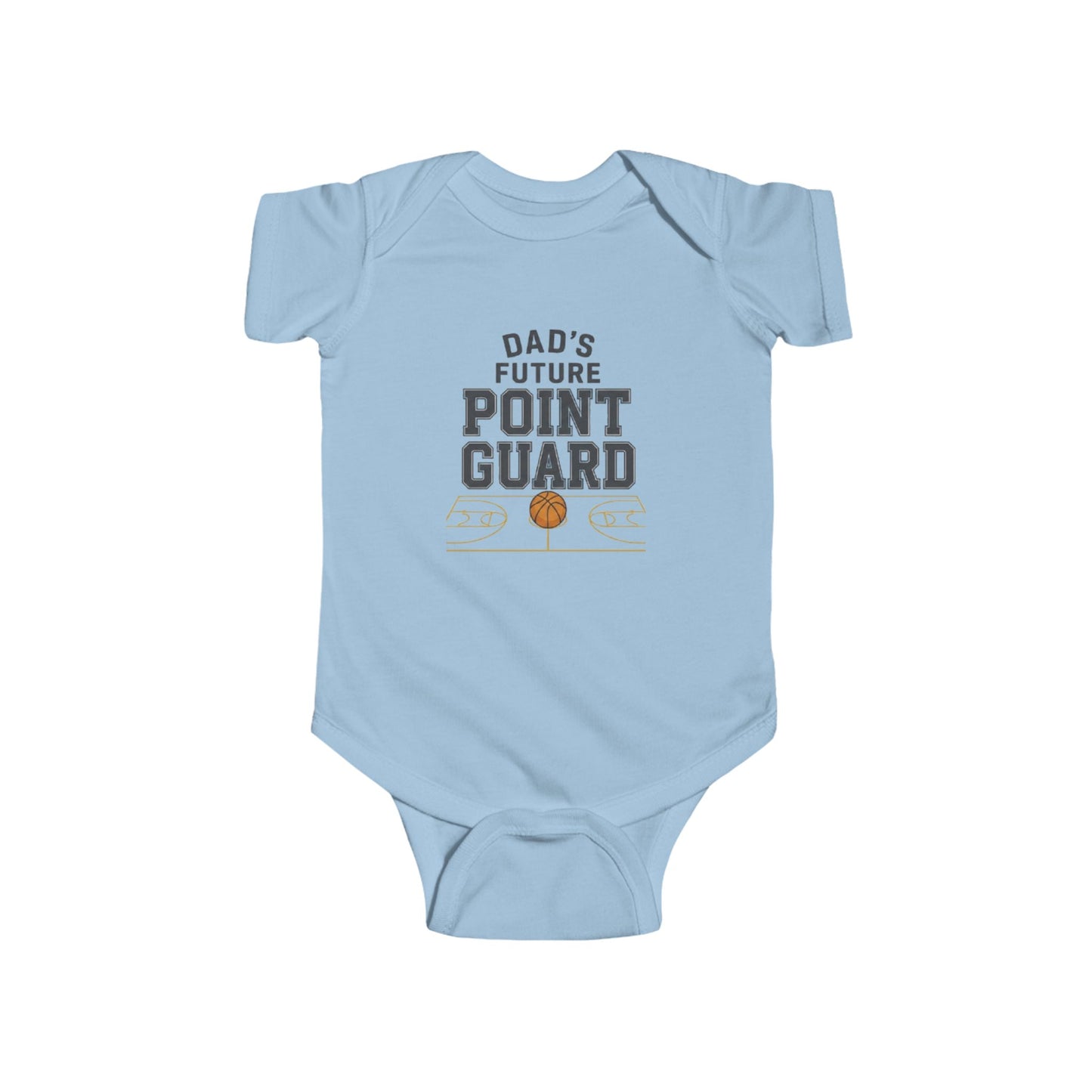 Infant Bodysuit – "Dad's Future Point Guard" Basketball Baby Onesie