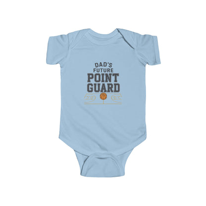 Infant Bodysuit – "Dad's Future Point Guard" Basketball Baby Onesie