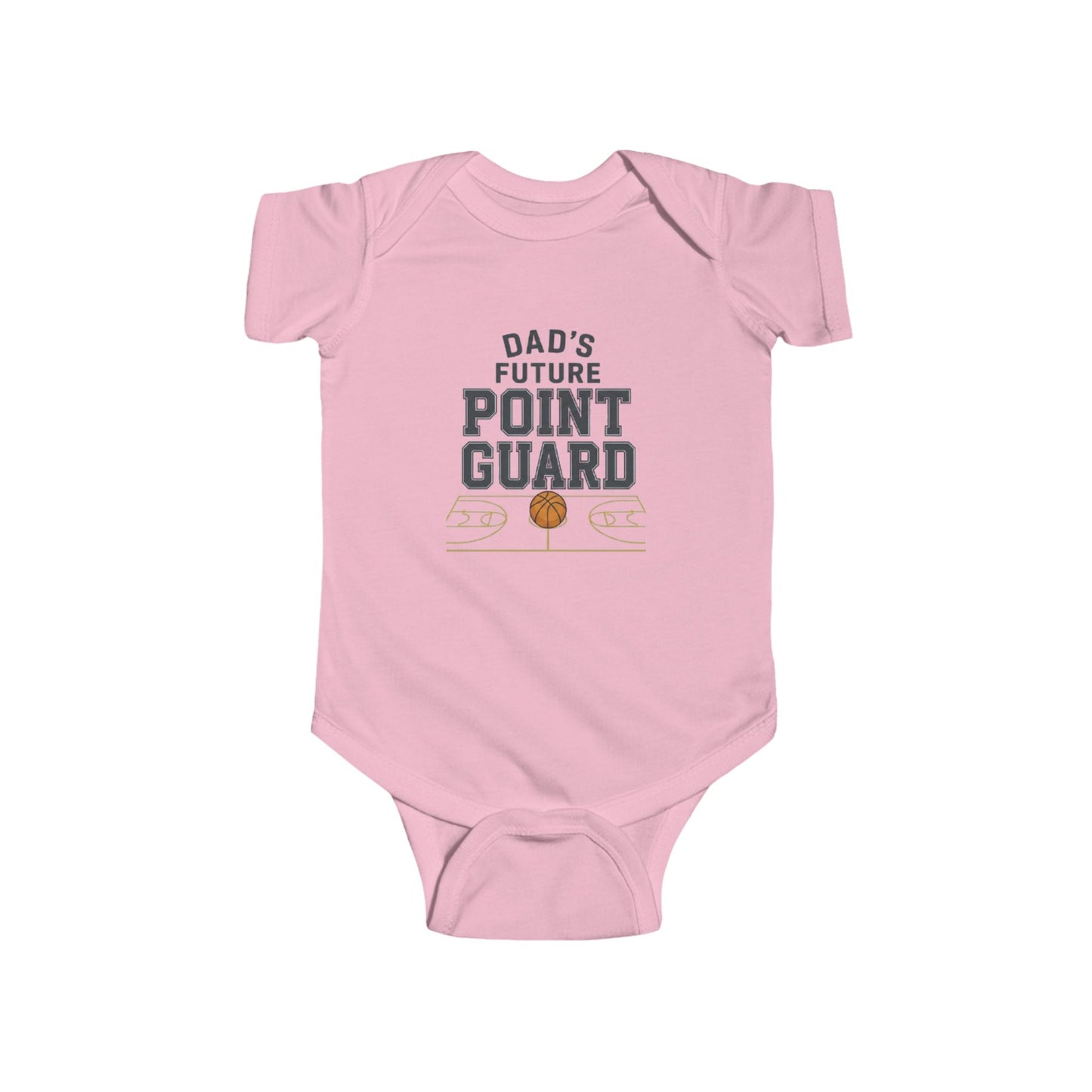 Infant Bodysuit – "Dad's Future Point Guard" Basketball Baby Onesie