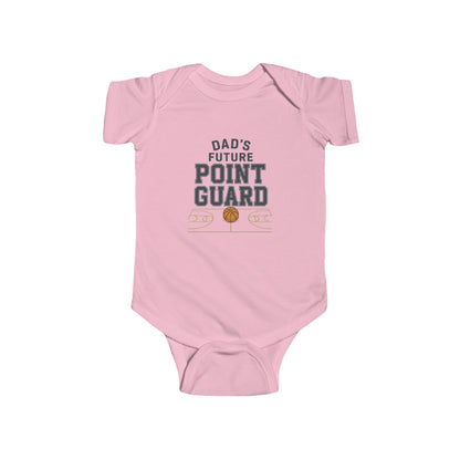 Infant Bodysuit – "Dad's Future Point Guard" Basketball Baby Onesie