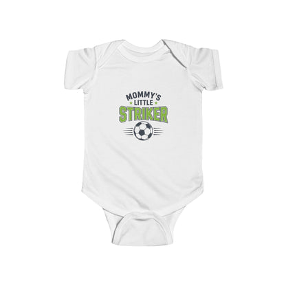 Infant Bodysuit - "Mommy's Little Striker" Soccer Baby Onesie