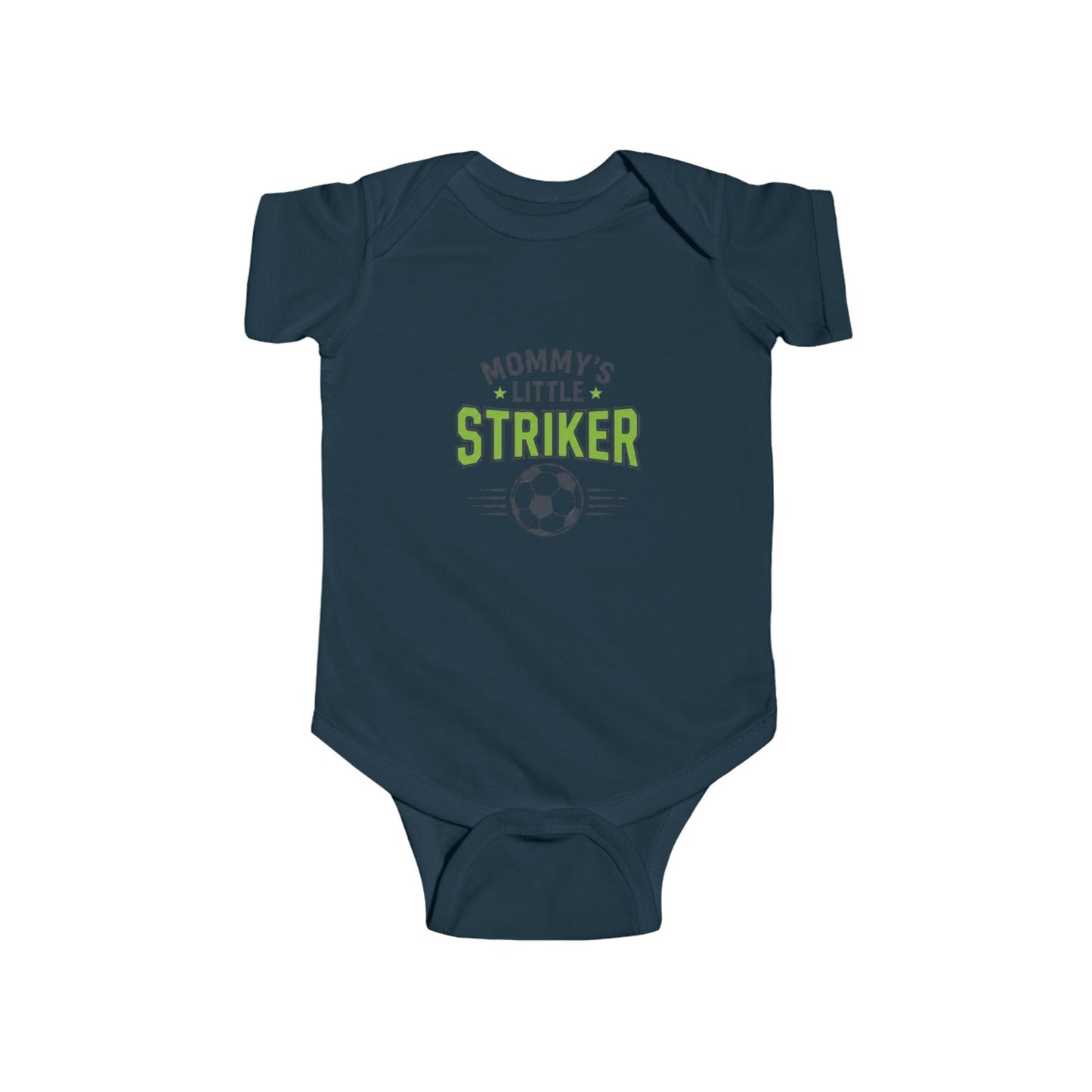 Infant Bodysuit - "Mommy's Little Striker" Soccer Baby Onesie