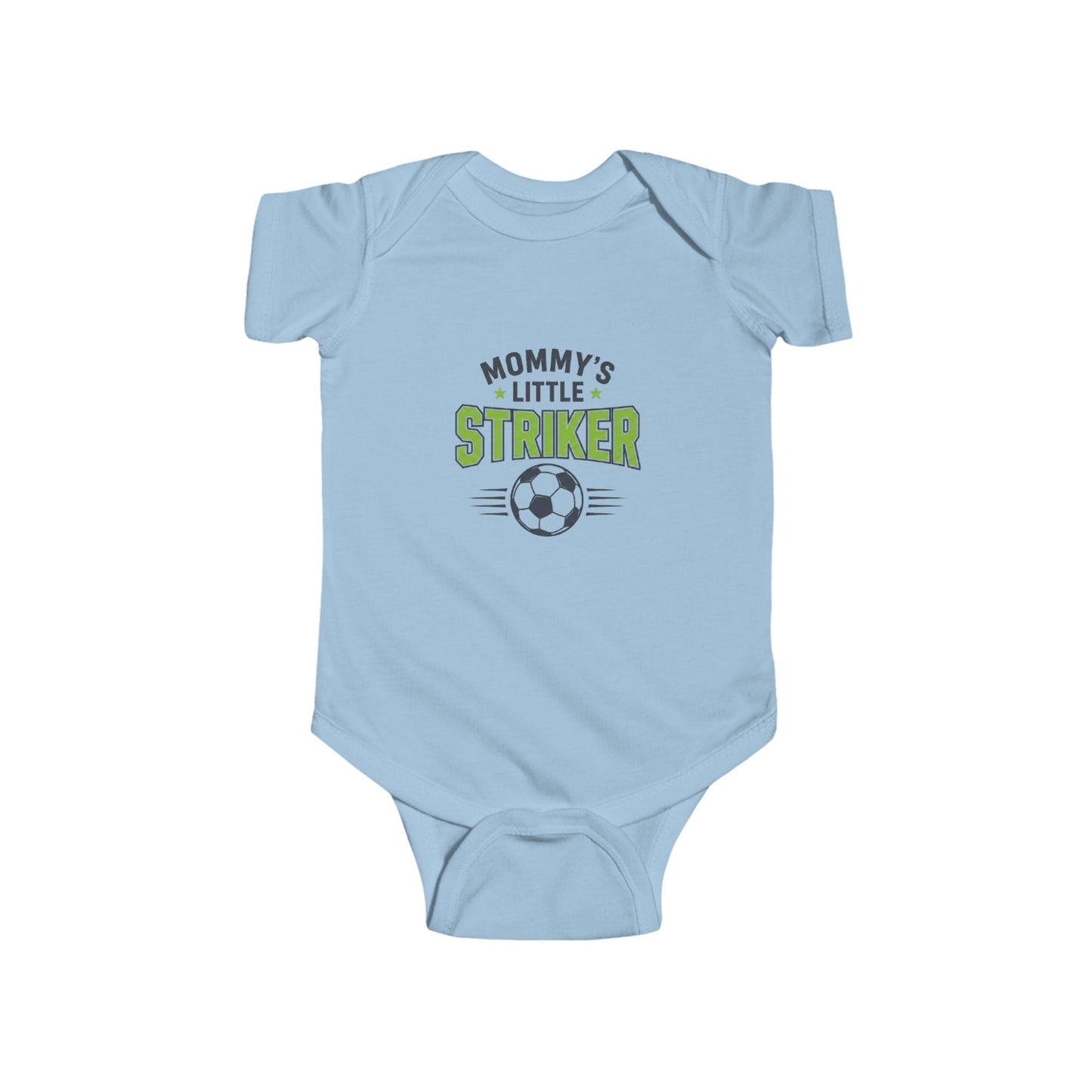 Infant Bodysuit - "Mommy's Little Striker" Soccer Baby Onesie