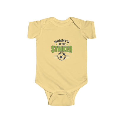 Infant Bodysuit - "Mommy's Little Striker" Soccer Baby Onesie
