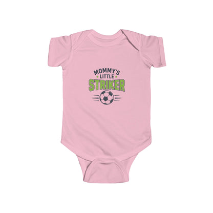 Infant Bodysuit - "Mommy's Little Striker" Soccer Baby Onesie