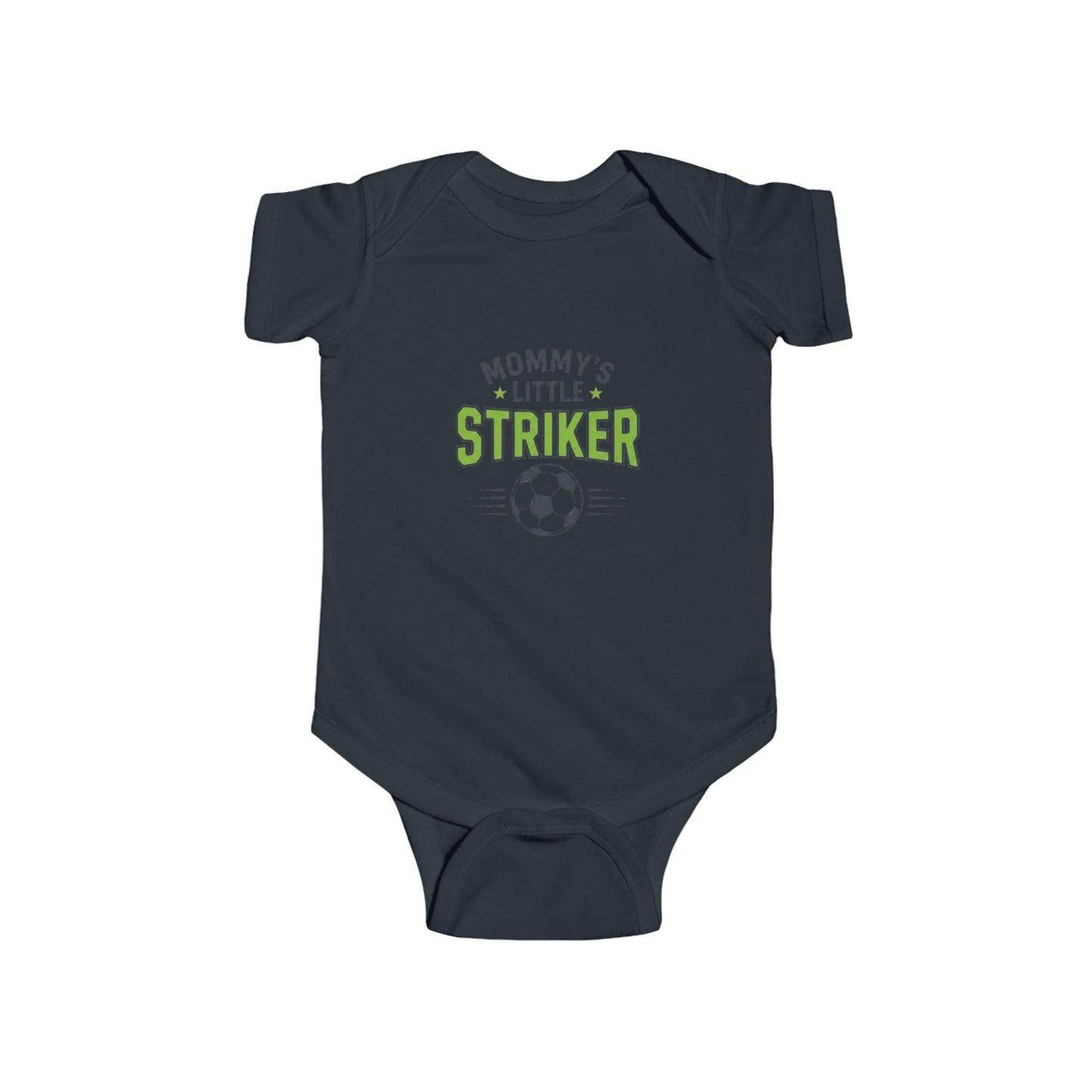 Infant Bodysuit - "Mommy's Little Striker" Soccer Baby Onesie