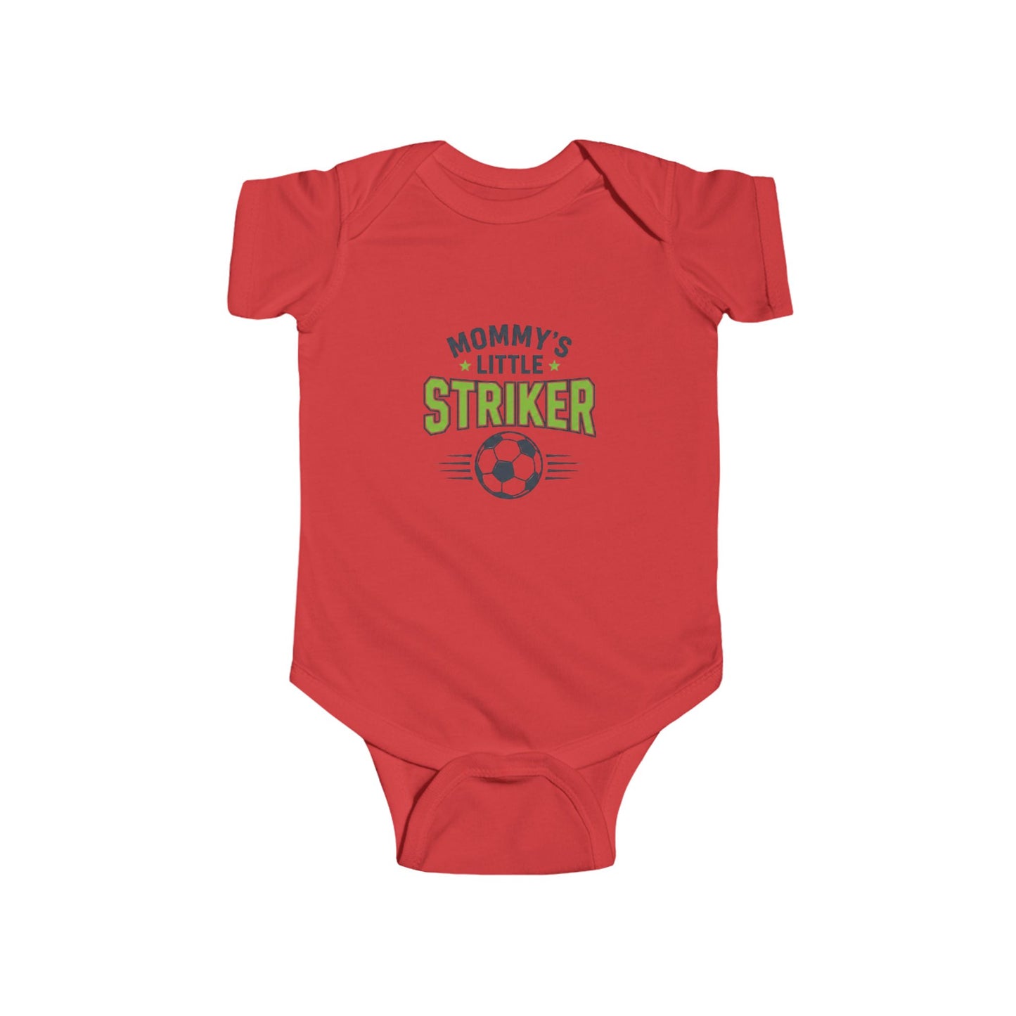 Infant Bodysuit - "Mommy's Little Striker" Soccer Baby Onesie