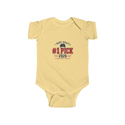 Baby #1 Pick 2026 Draft Day Onesie