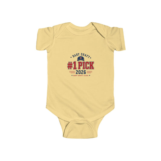 Baby #1 Pick 2026 Draft Day Onesie