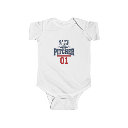 "Dad's Future Pitcher" Onesie