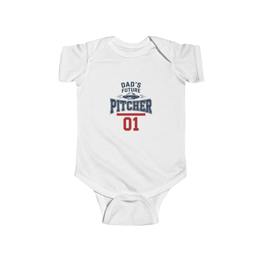 "Dad's Future Pitcher" Onesie