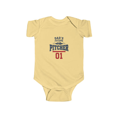 "Dad's Future Pitcher" Onesie