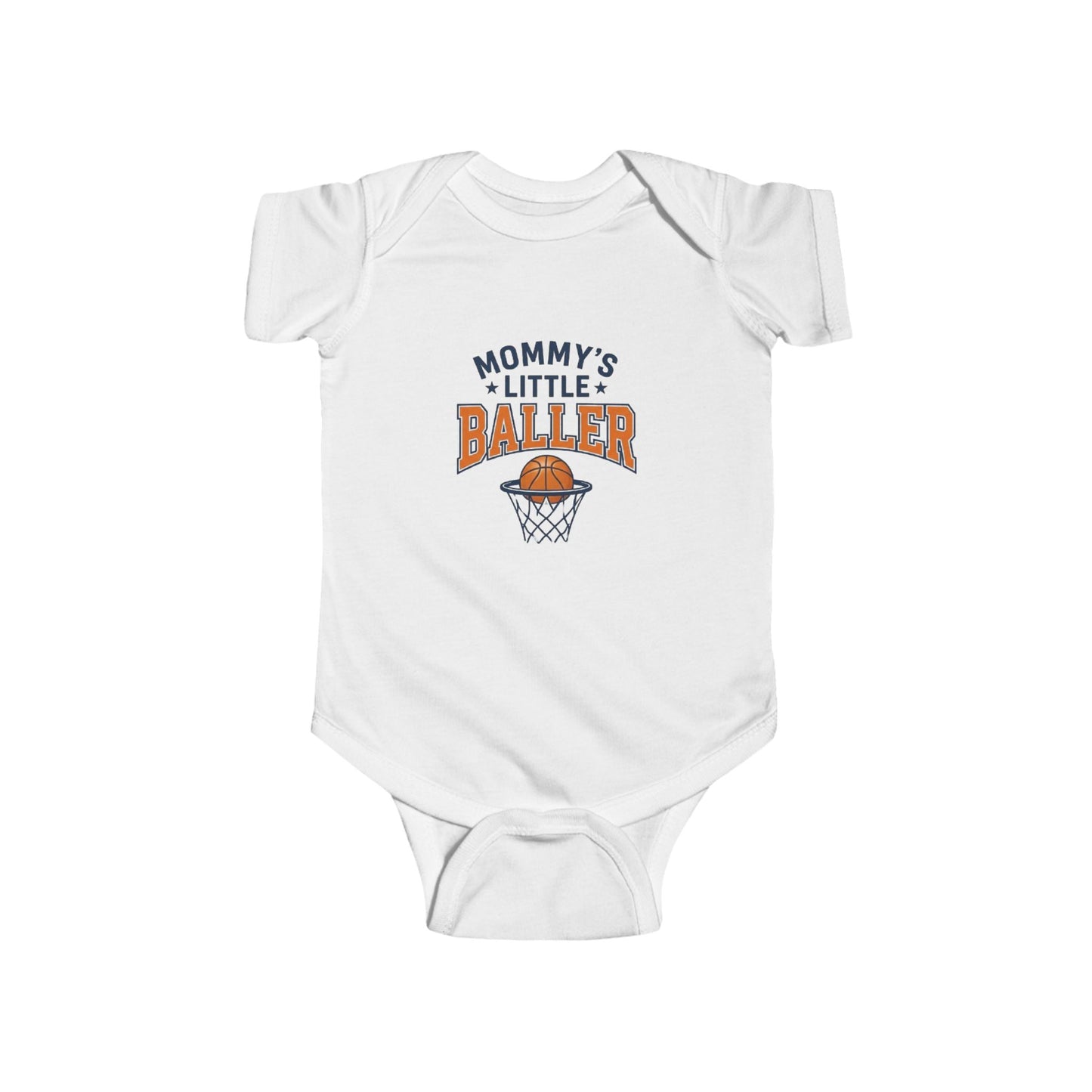 Baby Bodysuit - "Mommy's Little Baller" Basketball Infant Onesie