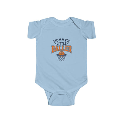 Baby Bodysuit - "Mommy's Little Baller" Basketball Infant Onesie