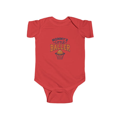 Baby Bodysuit - "Mommy's Little Baller" Basketball Infant Onesie