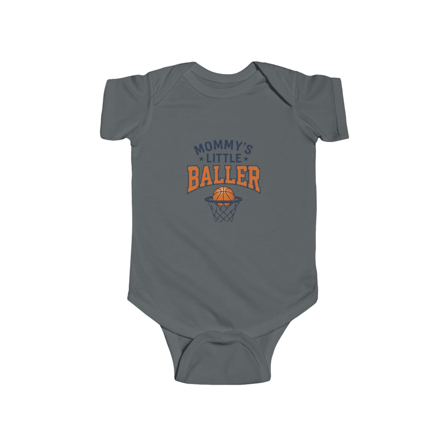 Baby Bodysuit - "Mommy's Little Baller" Basketball Infant Onesie