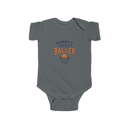 Baby Bodysuit - "Mommy's Little Baller" Basketball Infant Onesie