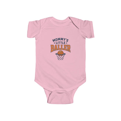 Baby Bodysuit - "Mommy's Little Baller" Basketball Infant Onesie