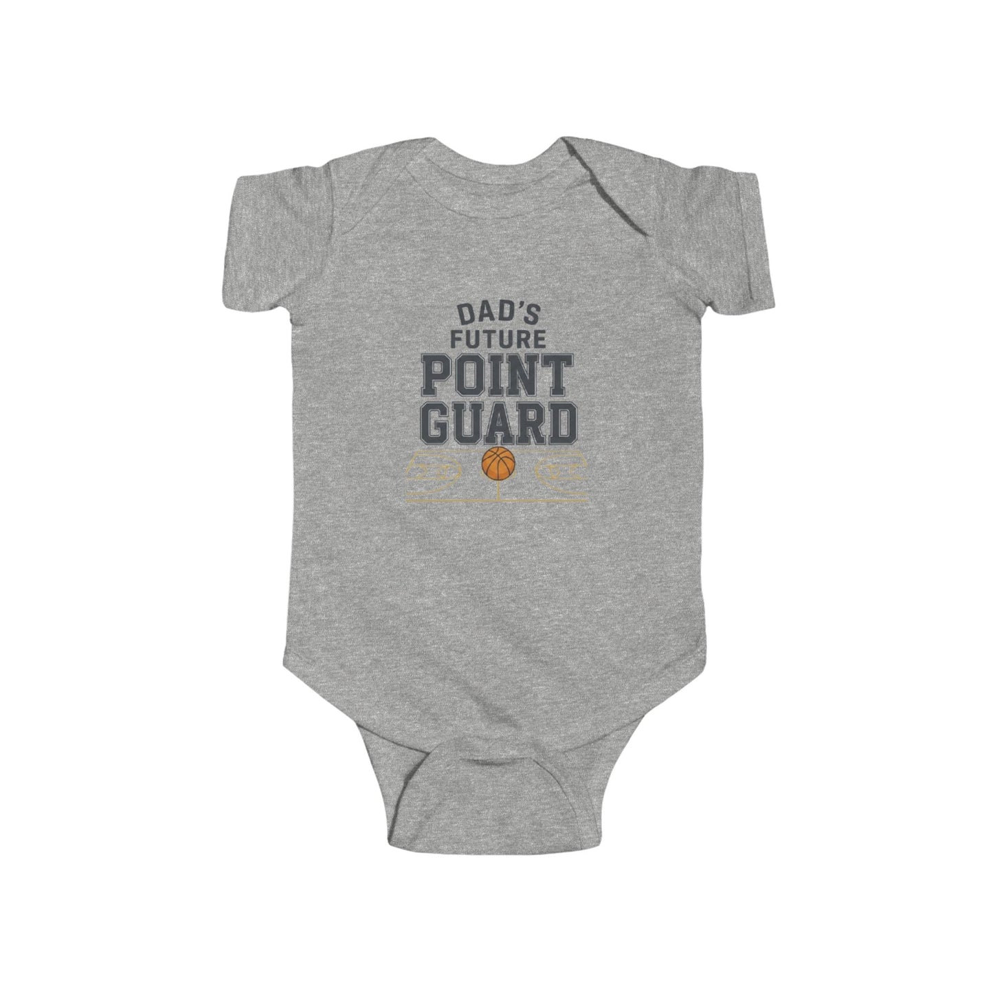 Infant Bodysuit – "Dad's Future Point Guard" Basketball Baby Onesie