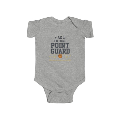 Infant Bodysuit – "Dad's Future Point Guard" Basketball Baby Onesie