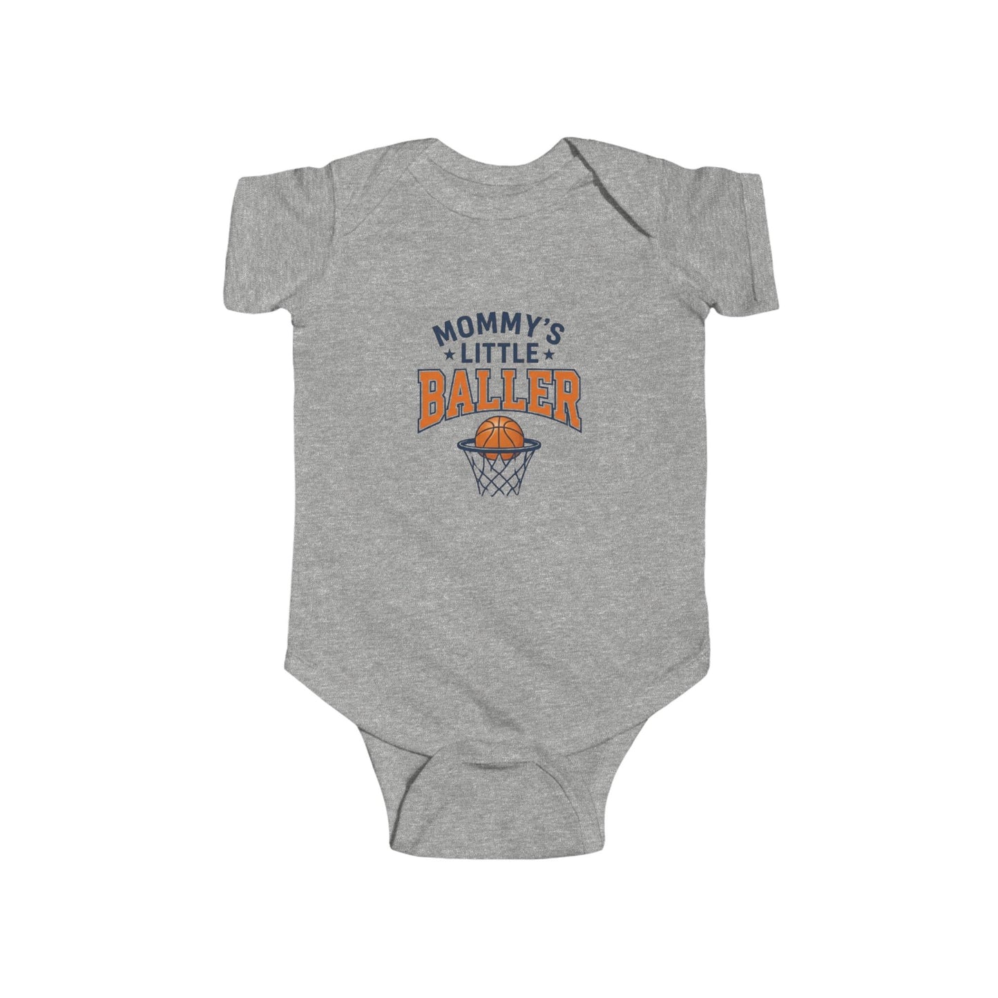 Baby Bodysuit - "Mommy's Little Baller" Basketball Infant Onesie