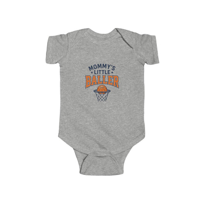 Baby Bodysuit - "Mommy's Little Baller" Basketball Infant Onesie