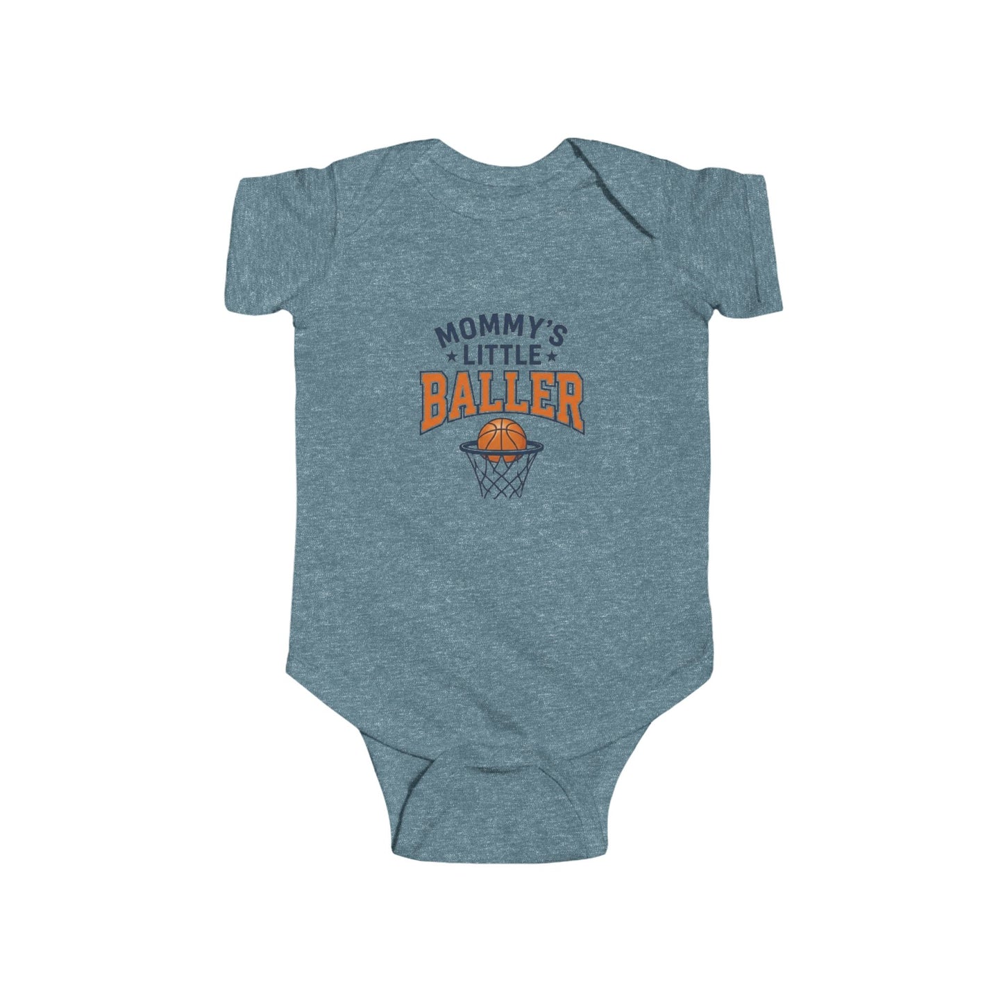 Baby Bodysuit - "Mommy's Little Baller" Basketball Infant Onesie