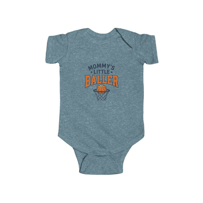 Baby Bodysuit - "Mommy's Little Baller" Basketball Infant Onesie