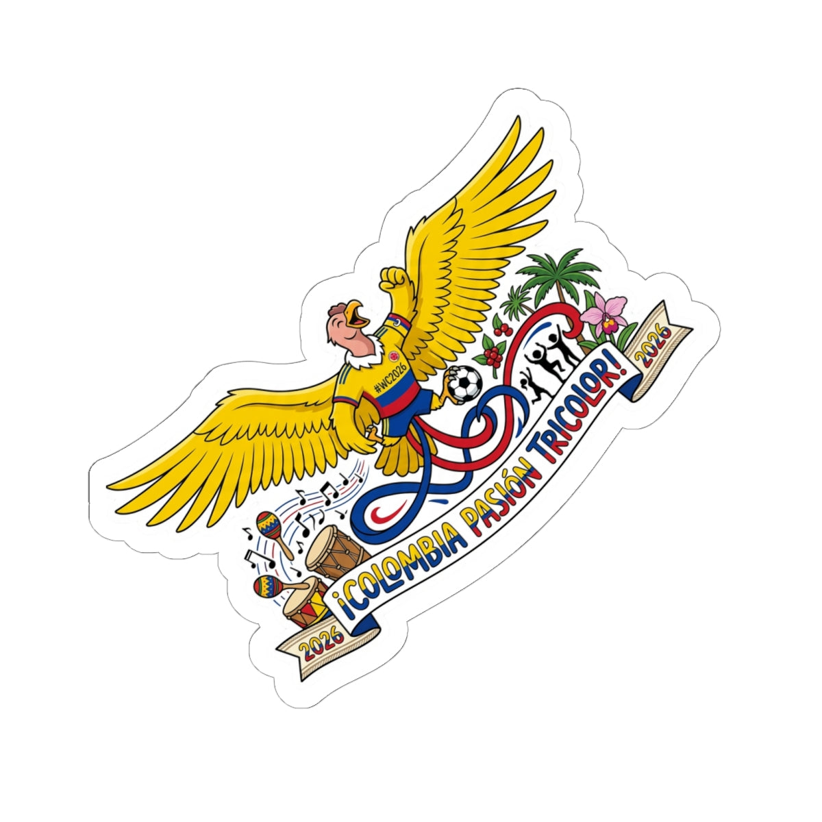 Colombian Pasión World Cup Sticker