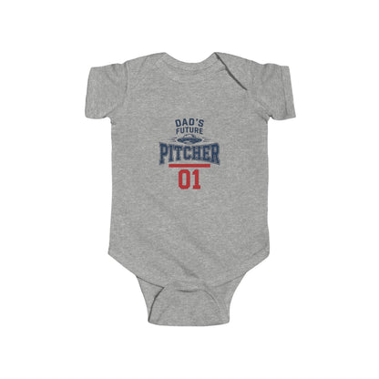 "Dad's Future Pitcher" Onesie