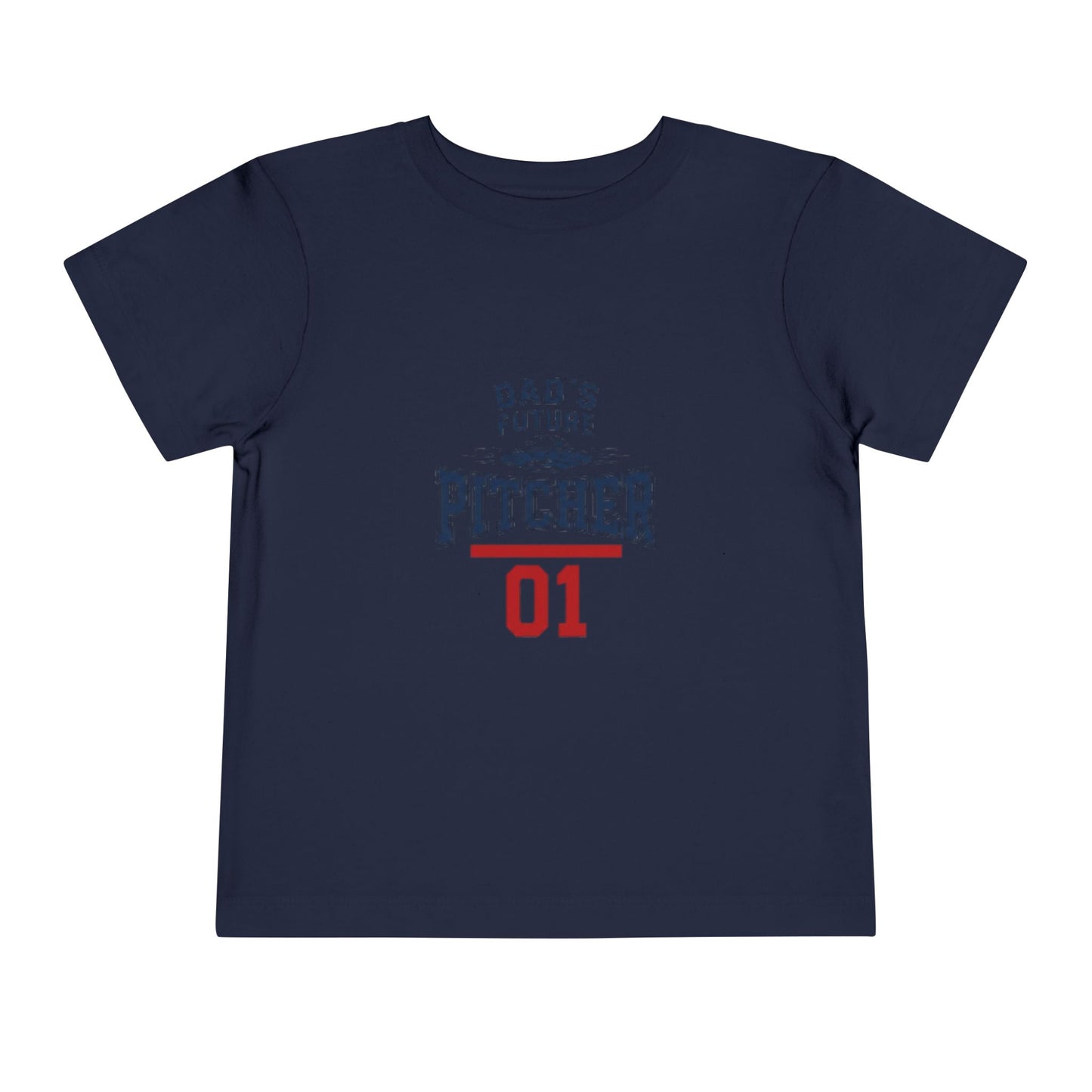 Toddler Tee — "Dad's Future Pitcher 01" Baseball Baby Shirt
