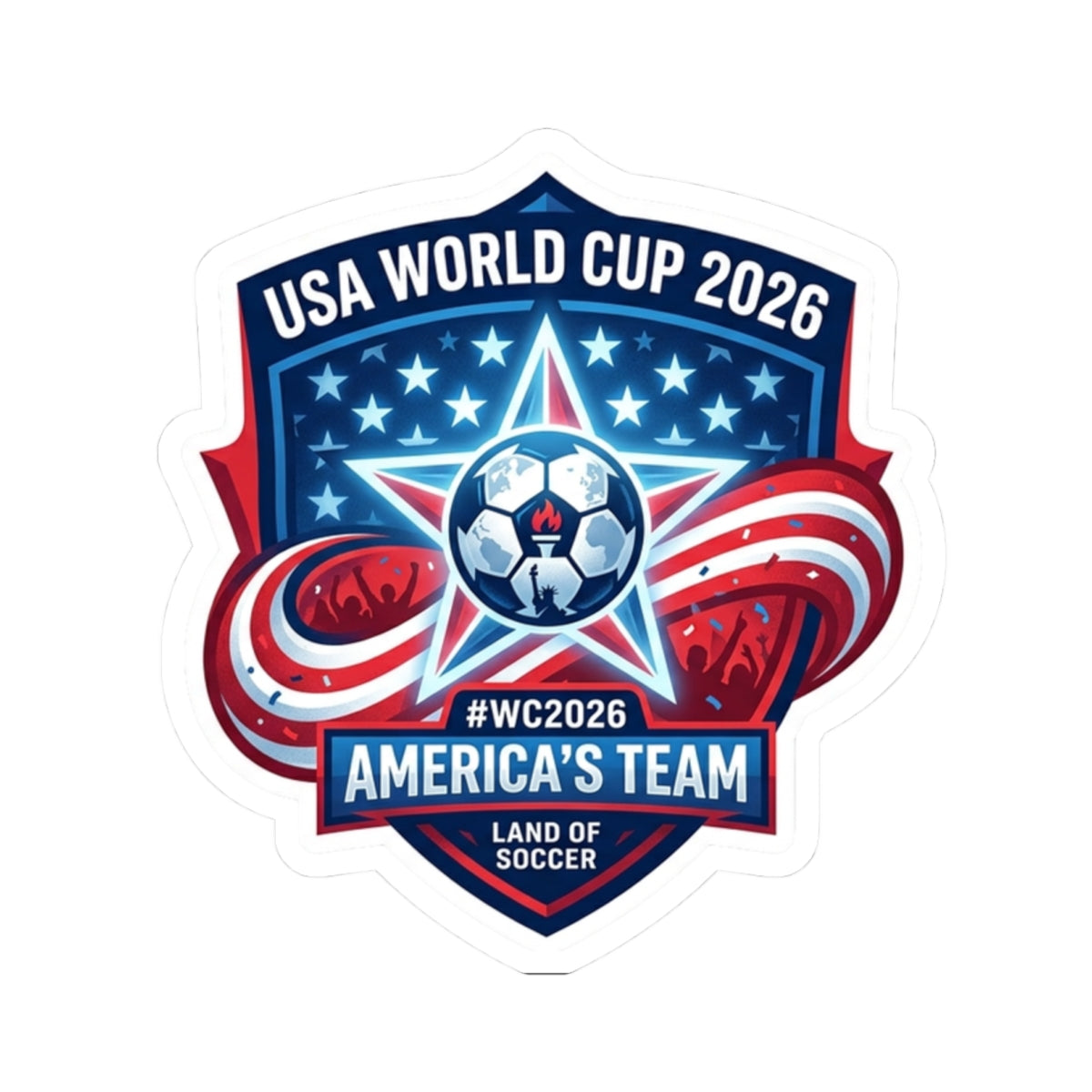 USA World Cup 2026 Soccer Sticker