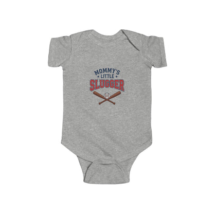 "Mommy's Little Slugger" Baby Baseball Onesie