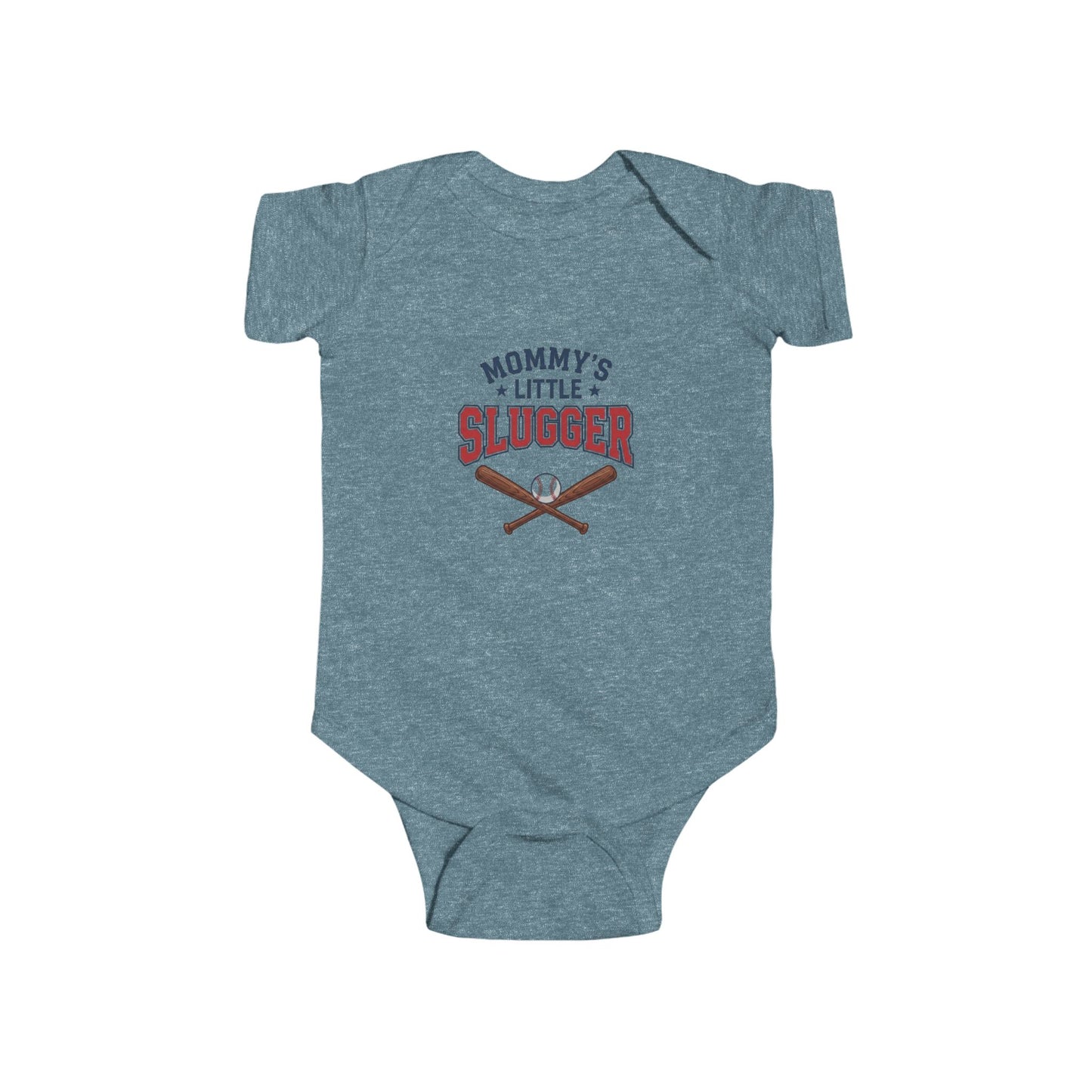 "Mommy's Little Slugger" Baby Baseball Onesie