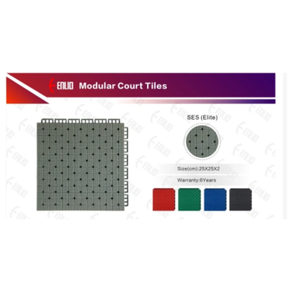 USA Enlio Official 3X3 Basketball Court – FIBA Certified – 25' x 54' Large Training Court