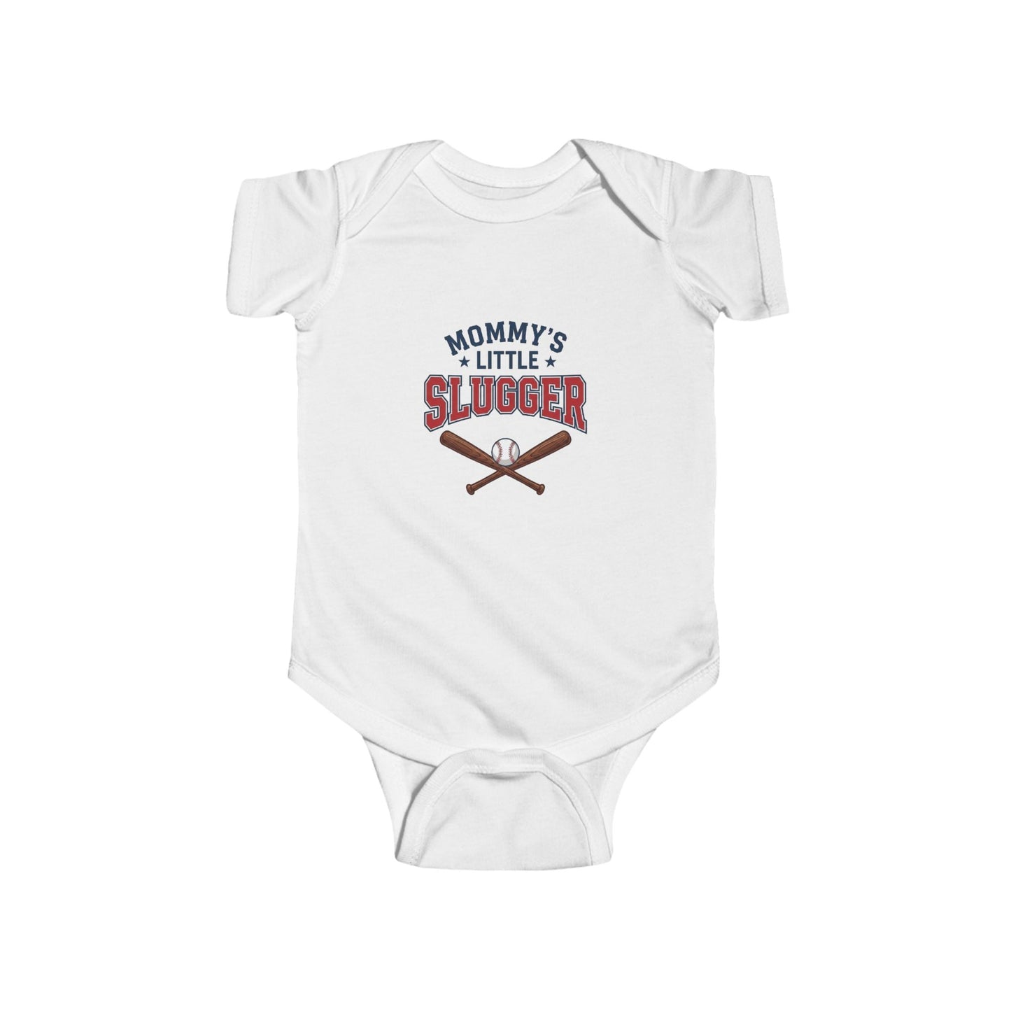 "Mommy's Little Slugger" Baby Baseball Onesie