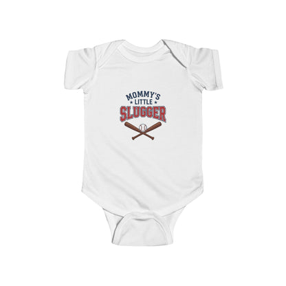 "Mommy's Little Slugger" Baby Baseball Onesie