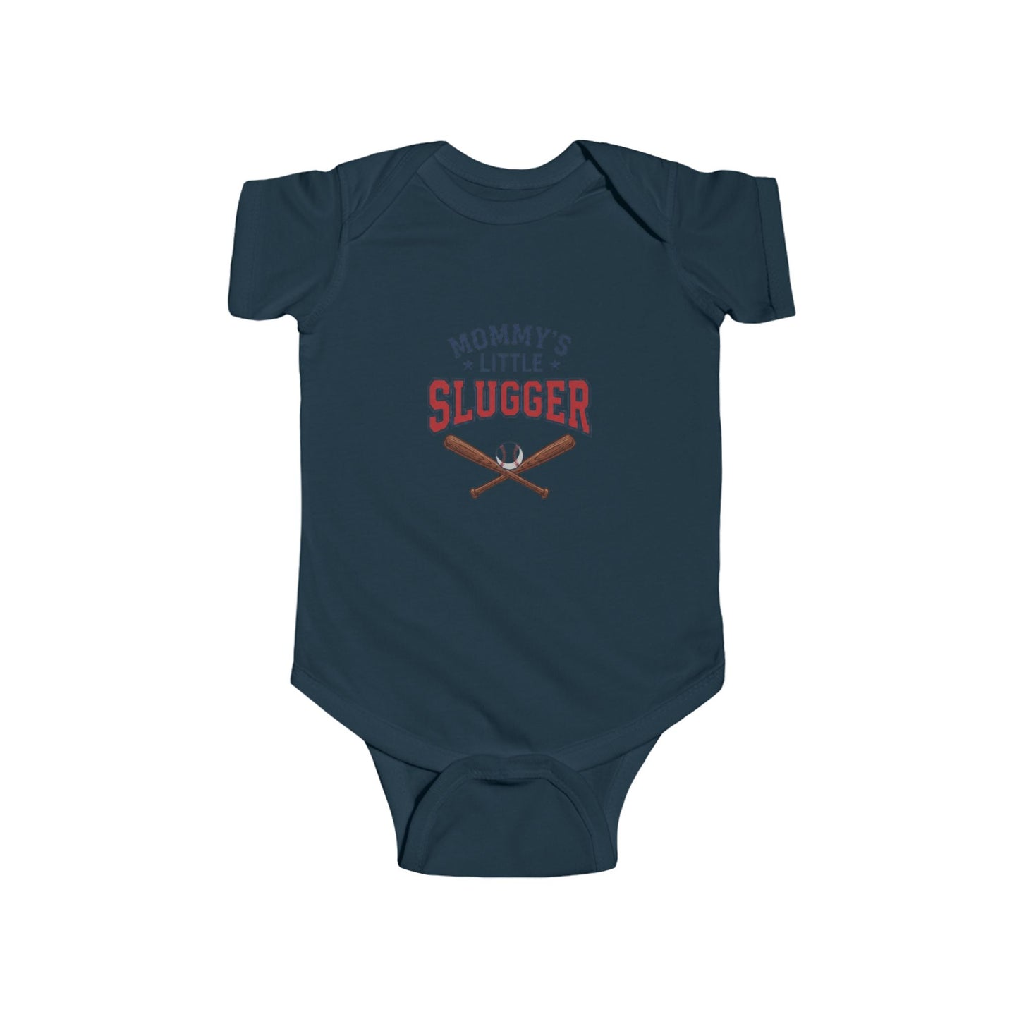 "Mommy's Little Slugger" Baby Baseball Onesie