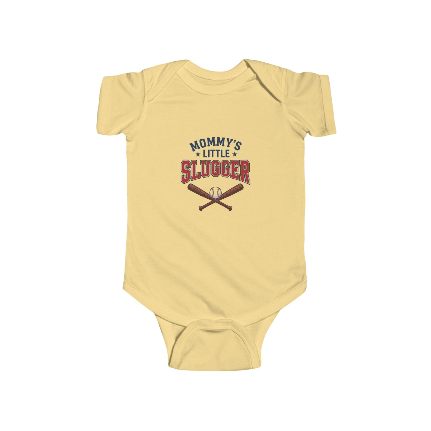 "Mommy's Little Slugger" Baby Baseball Onesie