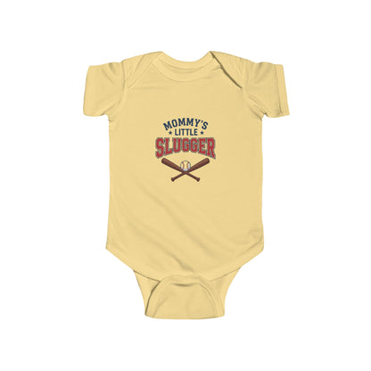 "Mommy's Little Slugger" Baby Baseball Onesie