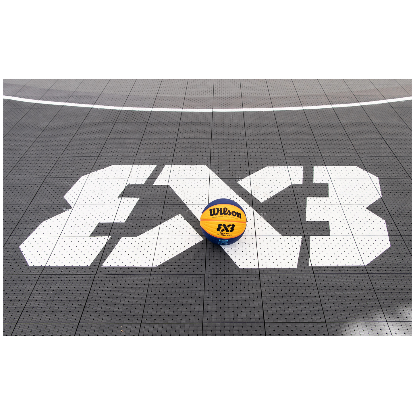 USA Enlio Official 3X3 Basketball Court – FIBA Certified – 25' x 54' Large Training Court