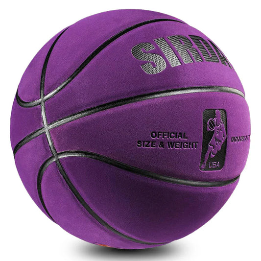Size 7 Basketball – Suede Microfiber High-Elasticity Competition Training Ball (29.5 in / 75 cm)